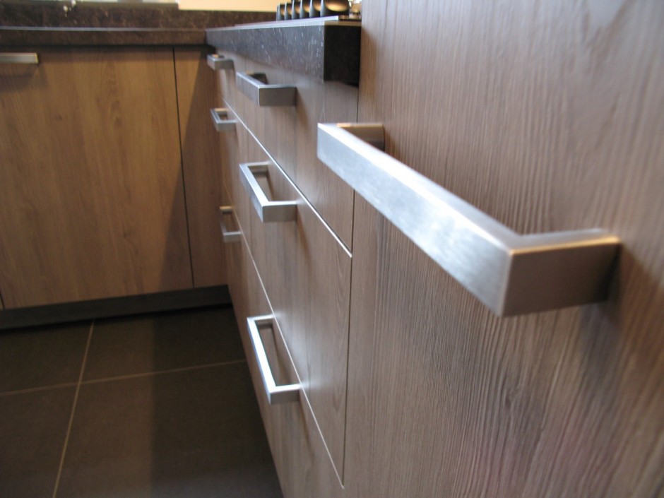 Foto : Moderne houtlook keuken
